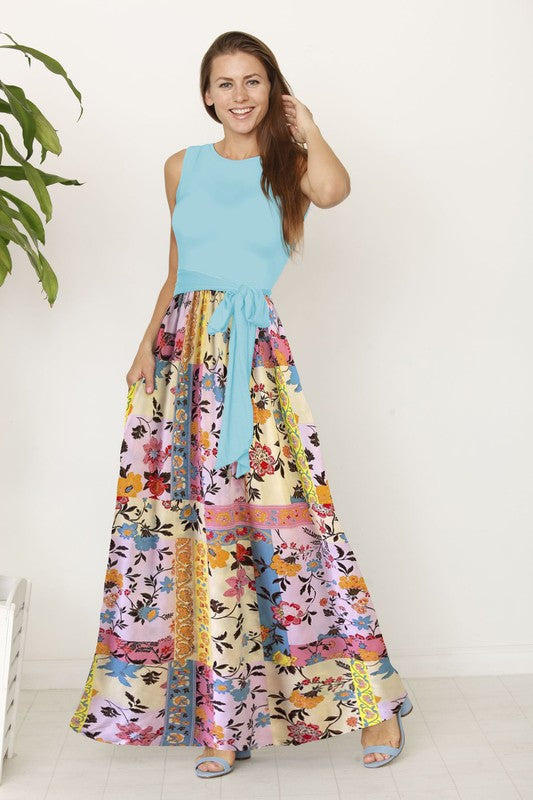 Women's Boho Handkerchief Plus Size Maxi Dress