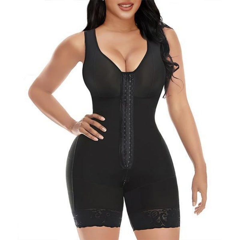 Colombian Women's Full Coverage Zipper Crotch Compression Body Shaper