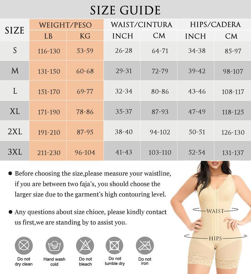 Colombian Women's Full Coverage Zipper Crotch Compression Body Shaper