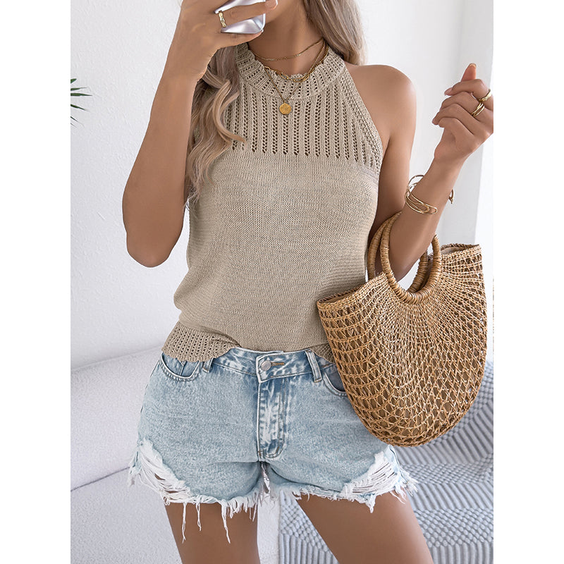 Women's Summer Halter Tank Tops Sleeveless Casual Racerback
