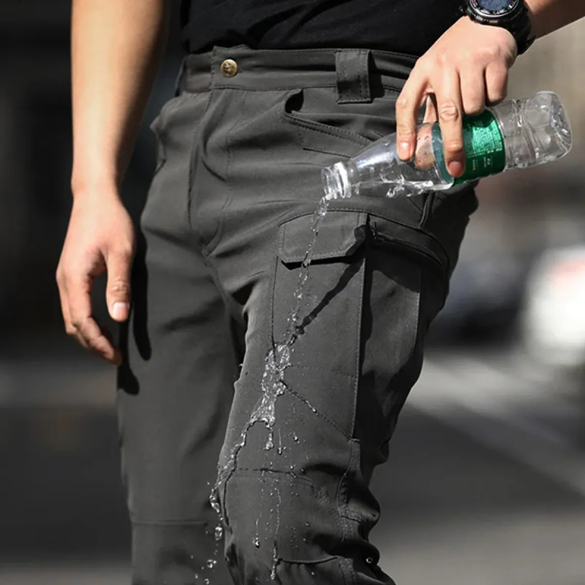Men's Waterproof Quick Dry Multi-Pocket Tactical Hiking Pants